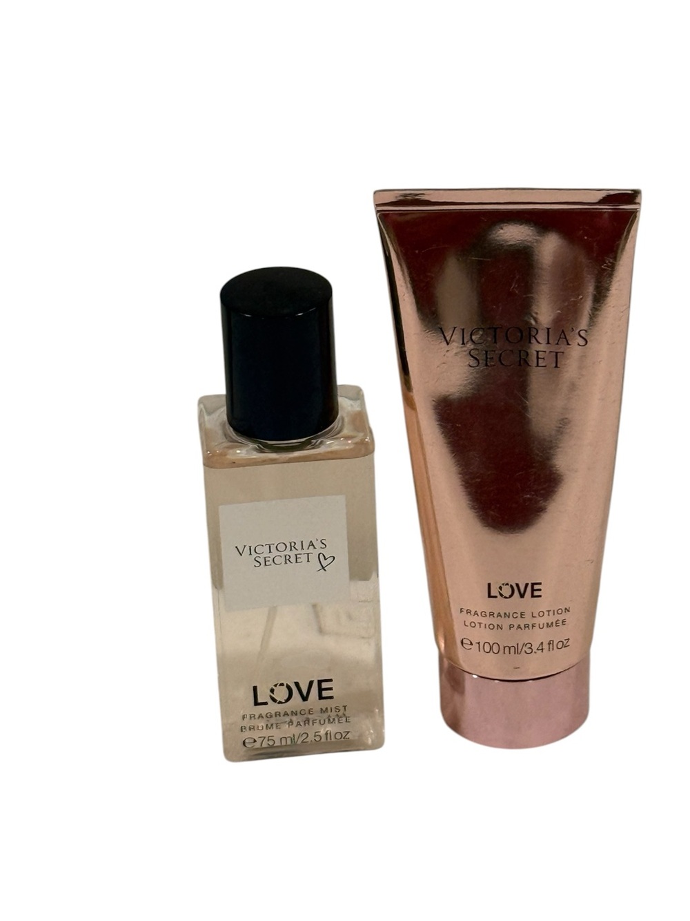 NEW Victoria's Secret LOVE Fragrance Mist & Lotion Travel Set